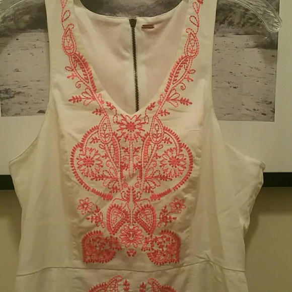 White Embroidered Free People Dress - Picture 2 of 4